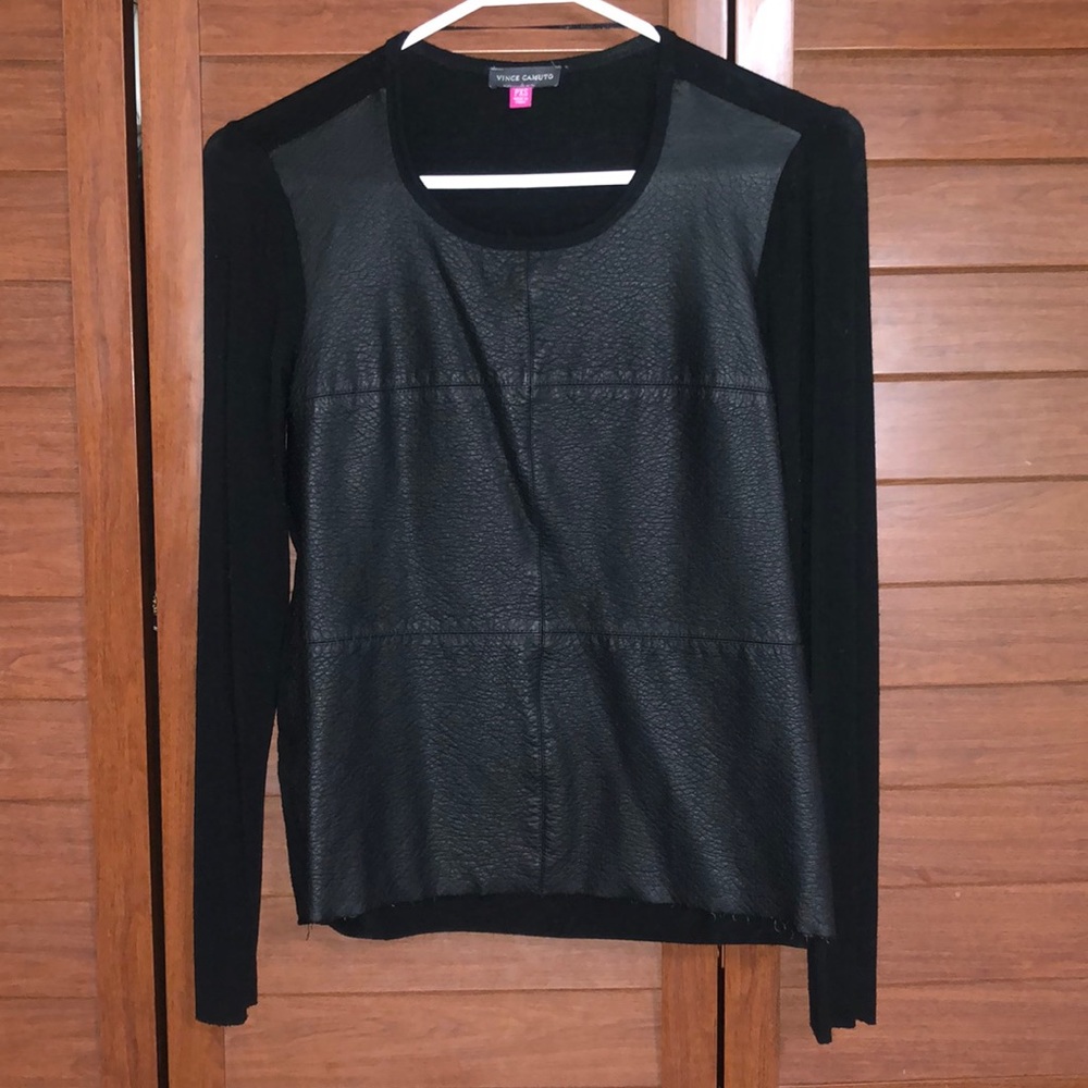 Leather long sleeve
